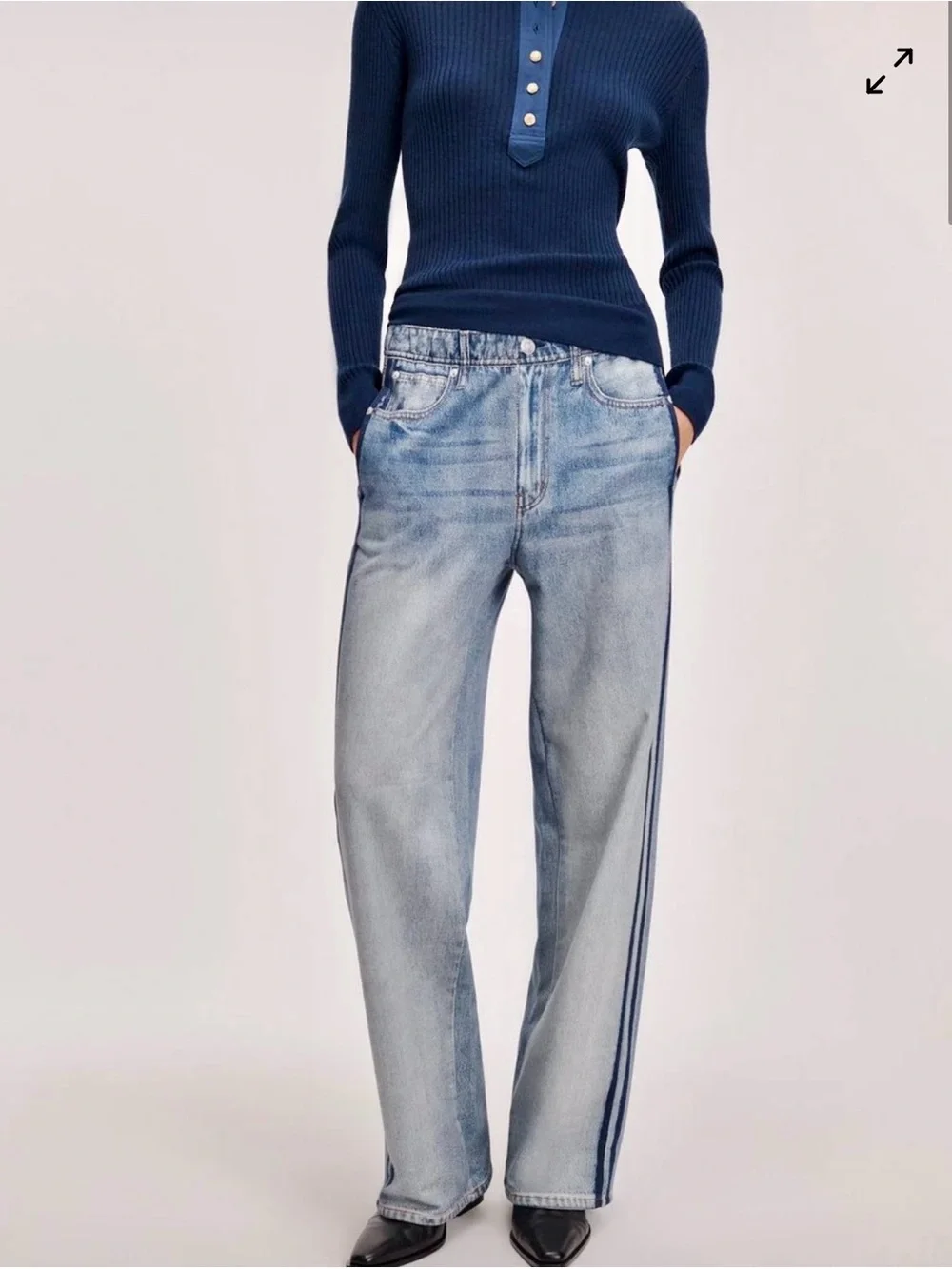 Rag & Bone Miramar Terry Wide Leg Track Pants